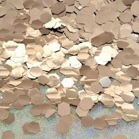 Champagne metallic 5mm hex glitter