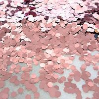 Pure Rose 5mm Hexagon Glitter