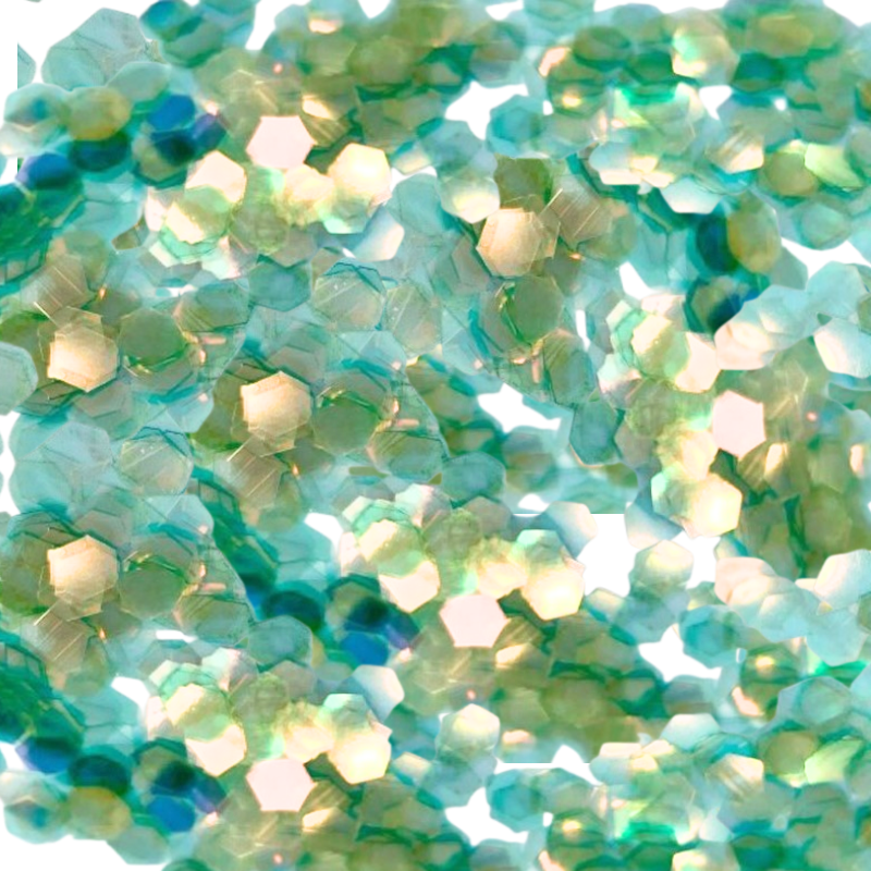 Bliss Glitter Mix Iridescent 5mm Hex - Image 4