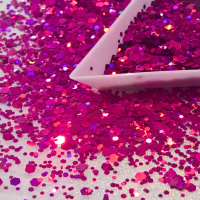 Firery Fuchsia Glitter Mix