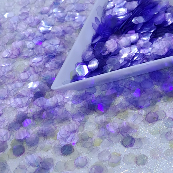 Lush Purple Iridescent 5mm Hex