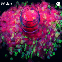 Popping Pink UV Reactive 5mm Hex