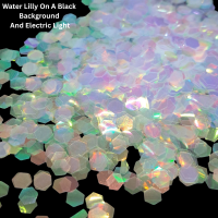 Water Lily Glitter Iridescent 5mm Hex