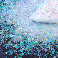 Wistful White Glitter Mix