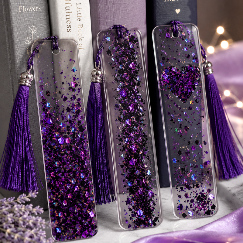 Black And Purple Holographic Mylar Glitter - Image 4