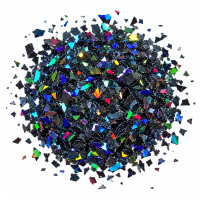 Black Holographic Mylar Glitter