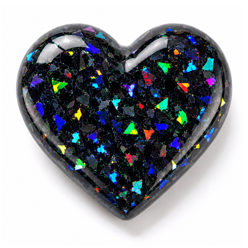 Black Holographic Mylar Glitter - Image 4