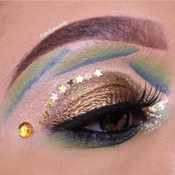 Gold Holographic Glitter Stars, Star Sequin Glitter Shapes - Image 2