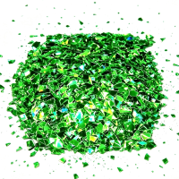 Green Holographic Mylar Flakes