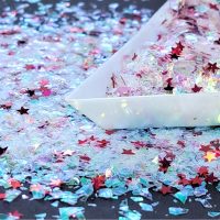 Mylar And Fuchsia Holographic Stars