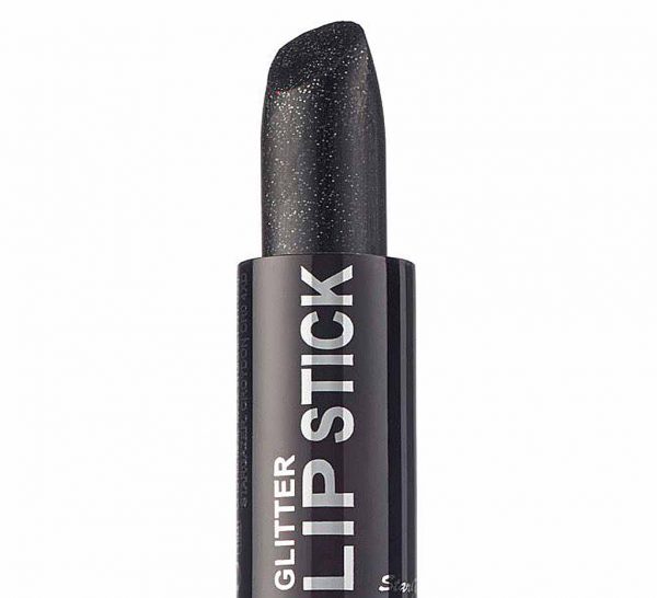 black glitter lipstick