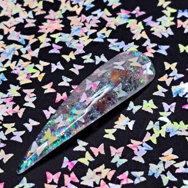 Butterfly Pastel Glitter Shapes