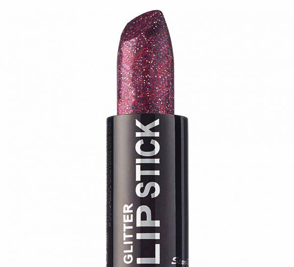 fushcia glitter lipstick