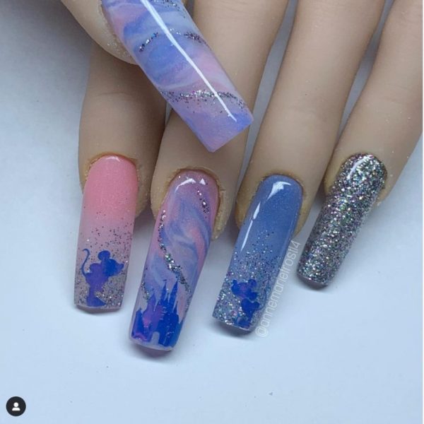 Disney Mickey Mouse Nail Art Stickers 59 Per Sheet 8 Colour Choices 11 Design Styles - Image 5