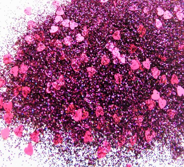 Burgundy Wine Love Valentines Glitter Mix