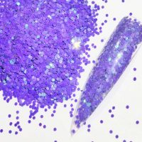 Purple Iridescent 1mm Hex - 3ml Pot
