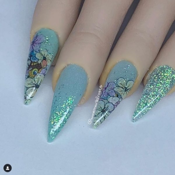 Mint Green Gold Effect Glitter Mix - Image 5
