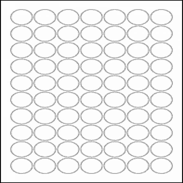 Labels Blank 70 Per Sheet 25mm Round White Inkjet for Storage Pots