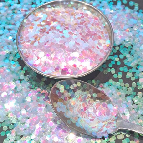 Iridescent Shimmy 2.5mm Hexagon Glitter