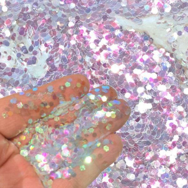 Shimmy Iridescent Hexagon Chunky Glitter Colour Shifting 2.5mm 5g 10g 20g 30g 50g Pack Sizes - Image 2