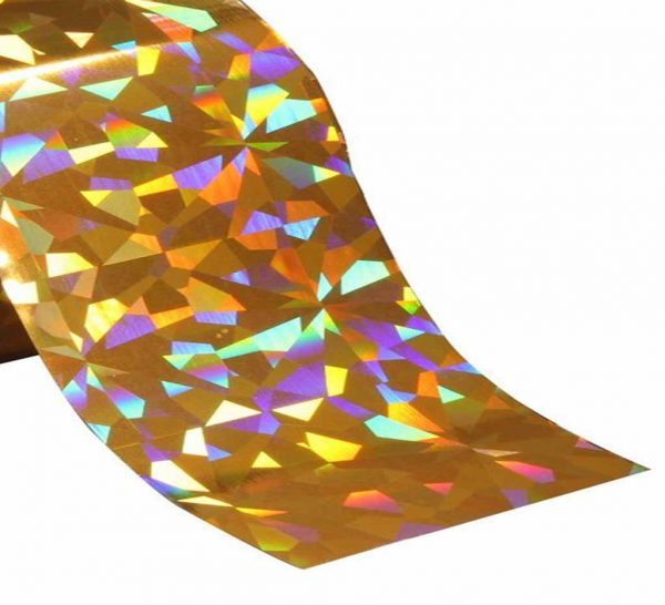 Gold Holographic Pattern Foil