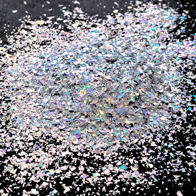 Silver Holographic Tiny Mylar Shards