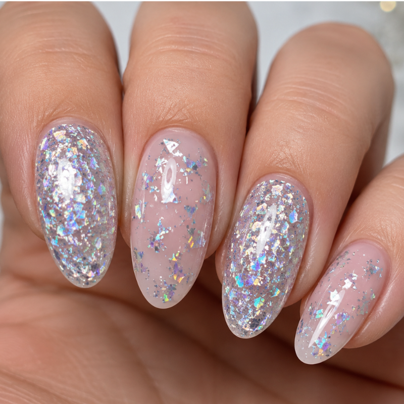 Silver Holographic Tiny Mylar Shards Glitter - Image 3