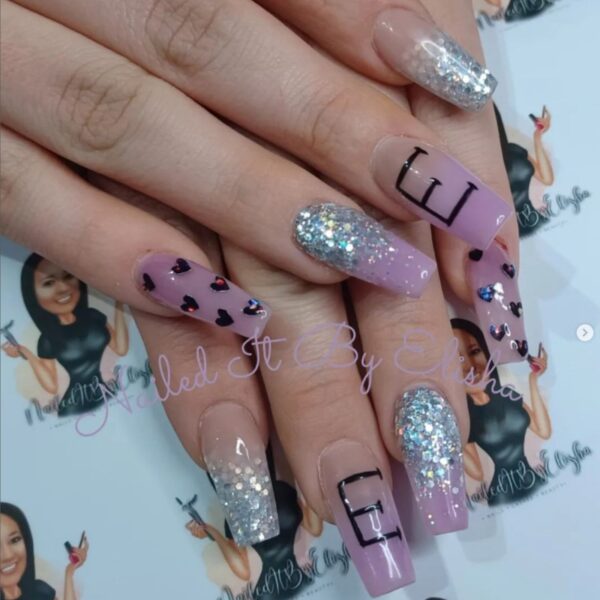 Heart Shape Vinyl Nail Stickers 24 Colour Choices 196 Stickers Per Sheet - Image 2