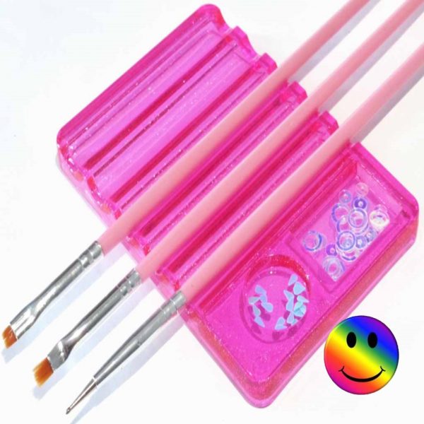 Nail Art Tool Brush Holder Stand - 2 colours Available