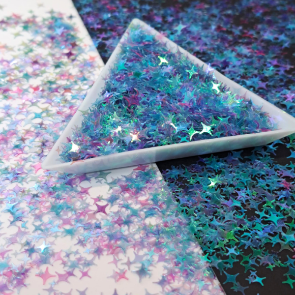 Mermaid Infinity Crystal Glitter Stars, Star Glitter Sequin Shapes - Image 5