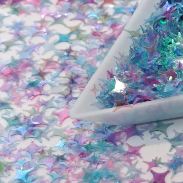 Mermaid Infinity Crystal Glitter Stars