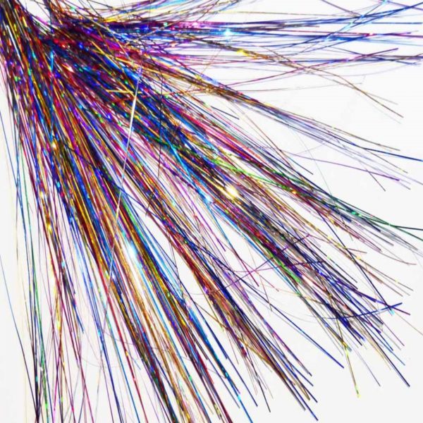 Multicoloured Holographic Tinsel Mini Threads
