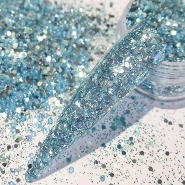 March Birthstone Aquamarine Glitter Mix