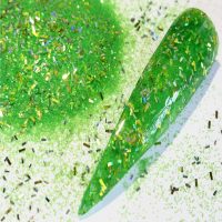 Neon Green Tinsel Glitter Mix