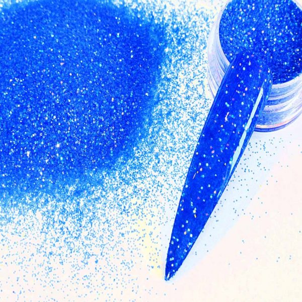 NEON BLUE DISCO .008 .015 GLITTER MIX