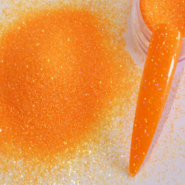 Neon Orange Disco Glitter Mix