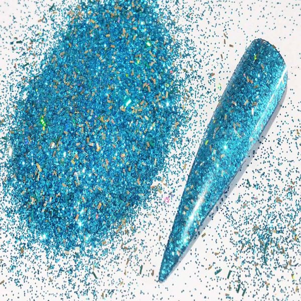 Turquoise And Tinsel Mix