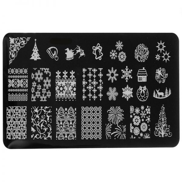 Christmas Stamping Plate Design 1