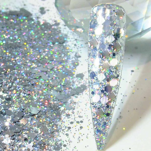 Silver Cascade Glitter Mix