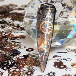Smiley Rivets Steampunk Metal Slices Rivets Gears Wheel Style – Smileys Glitter Store