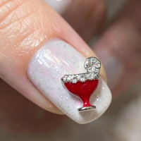 Cocktail Glass Nail Art Charms x 1 Design 18