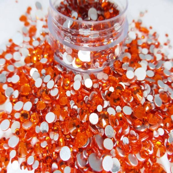 Orange Crystals Mixed Sizes SS6 SS12 SS20
