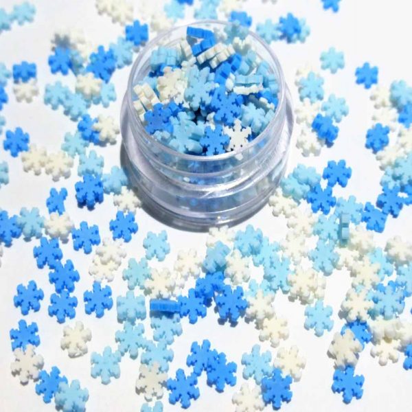 Christmas Snowflake Fimo Slices