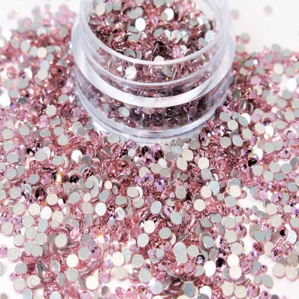 Princess Baby Pink Crystals Mixed Sizes 1mm 2mm