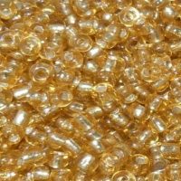 Seed Beads Clear Gold