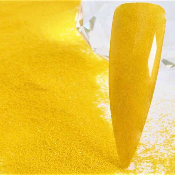 Mustard Yellow Glitter Semi Matte .008