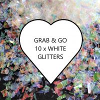 White Grab & Go Glitters - 10 Choice Set