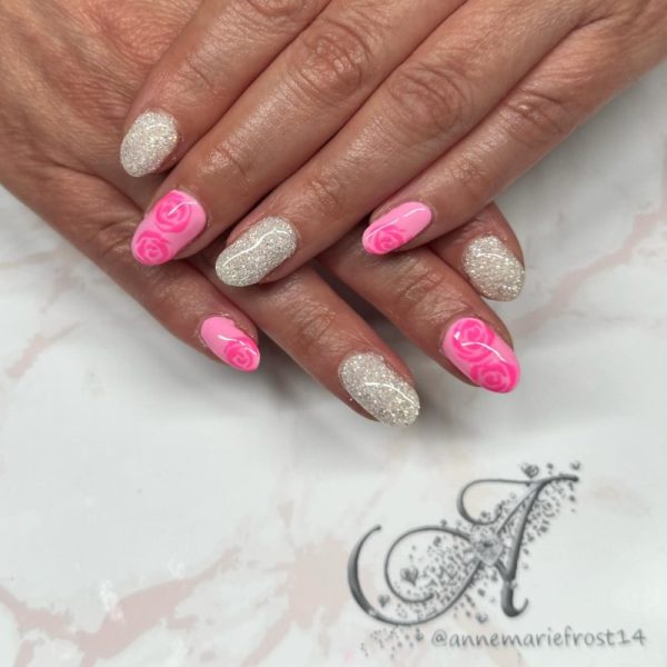 White To Silver Glitter .008 - Image 2