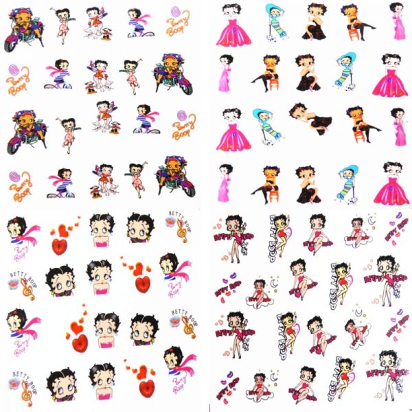 Betty Boop Water Decals 11 Designs