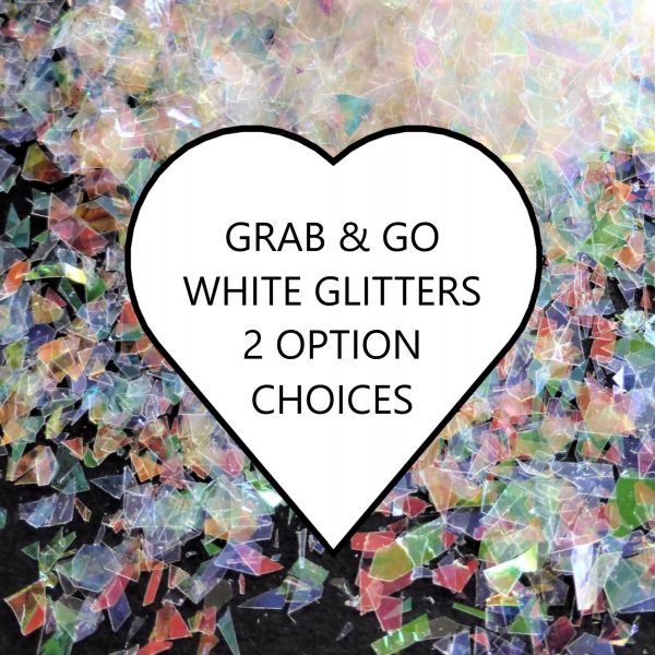 White Grab & Go Glitters